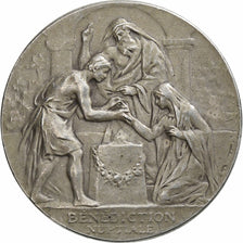 France, Medal, Mariage, Bénédiction Nuptiale, 1899, Silver, Bottée, MS(60-62)