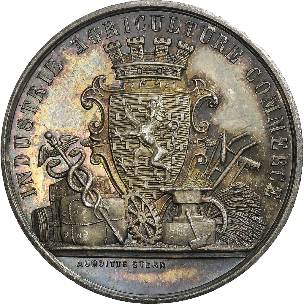 Francia, ficha, Comptoir d'Escompte de Nevers, 1854, Argento, SPL