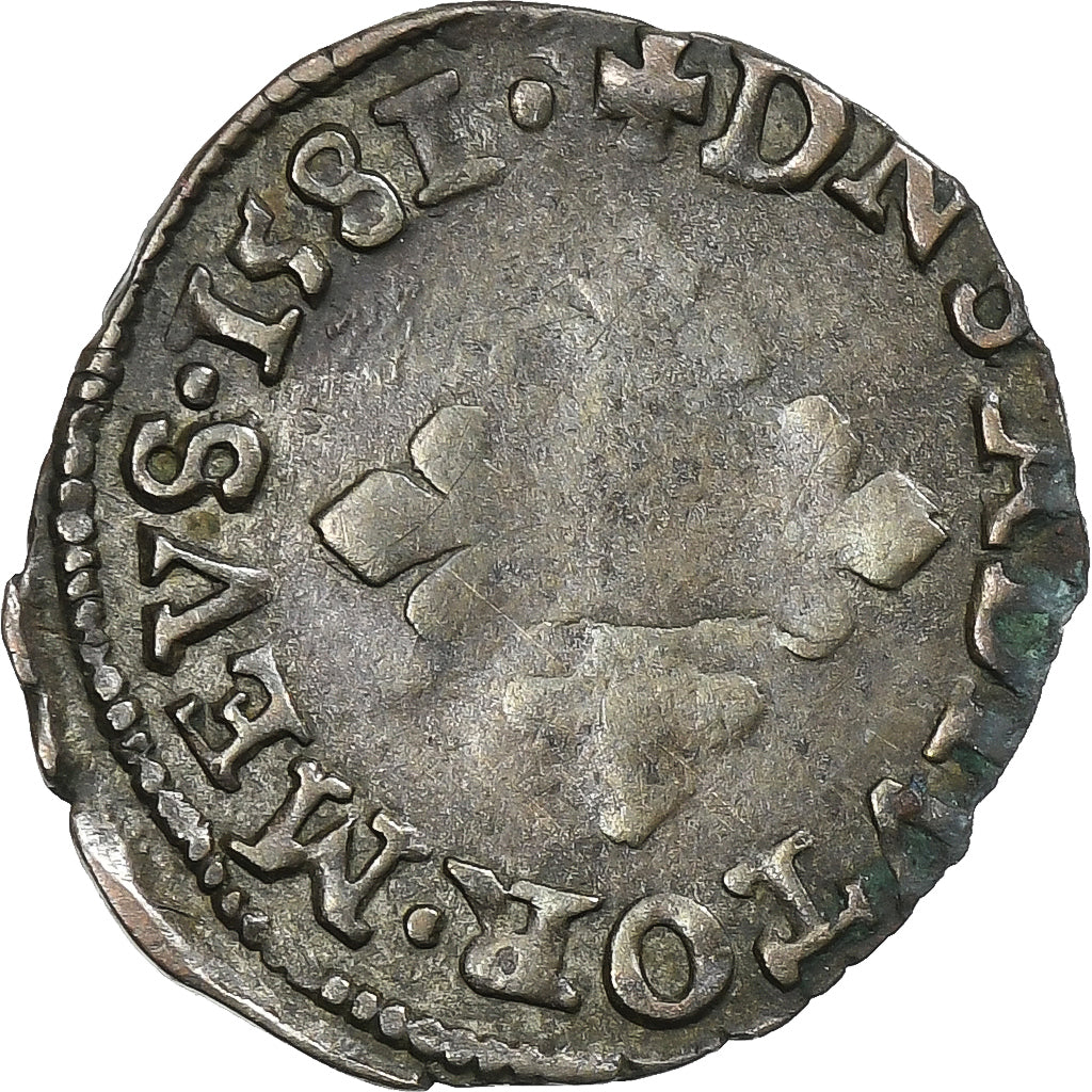 Principato di Dombes, Louis II de Montpensier, Liard, 1581, Trévoux, Biglione