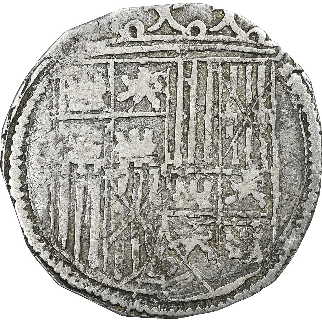 Spain, Fernando & Isabel, Real, n.d., Seville, Silver, VF(20-25)