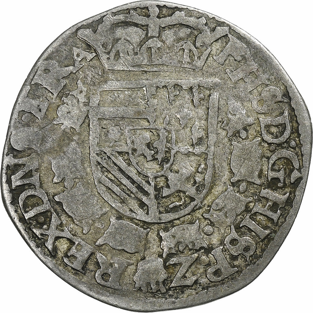 Spanish Netherlands, Philip II, 1/20 Philipsdaalder, 1576, Utrecht, Billon