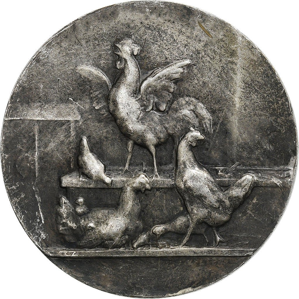 Frankreich, Medaille, Société d'Aviculture de la Nièvre, n.d., Silvered