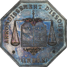France, Token, Notaires de l'Arrondissement d'Issoudun, Indre, n.d., Silver
