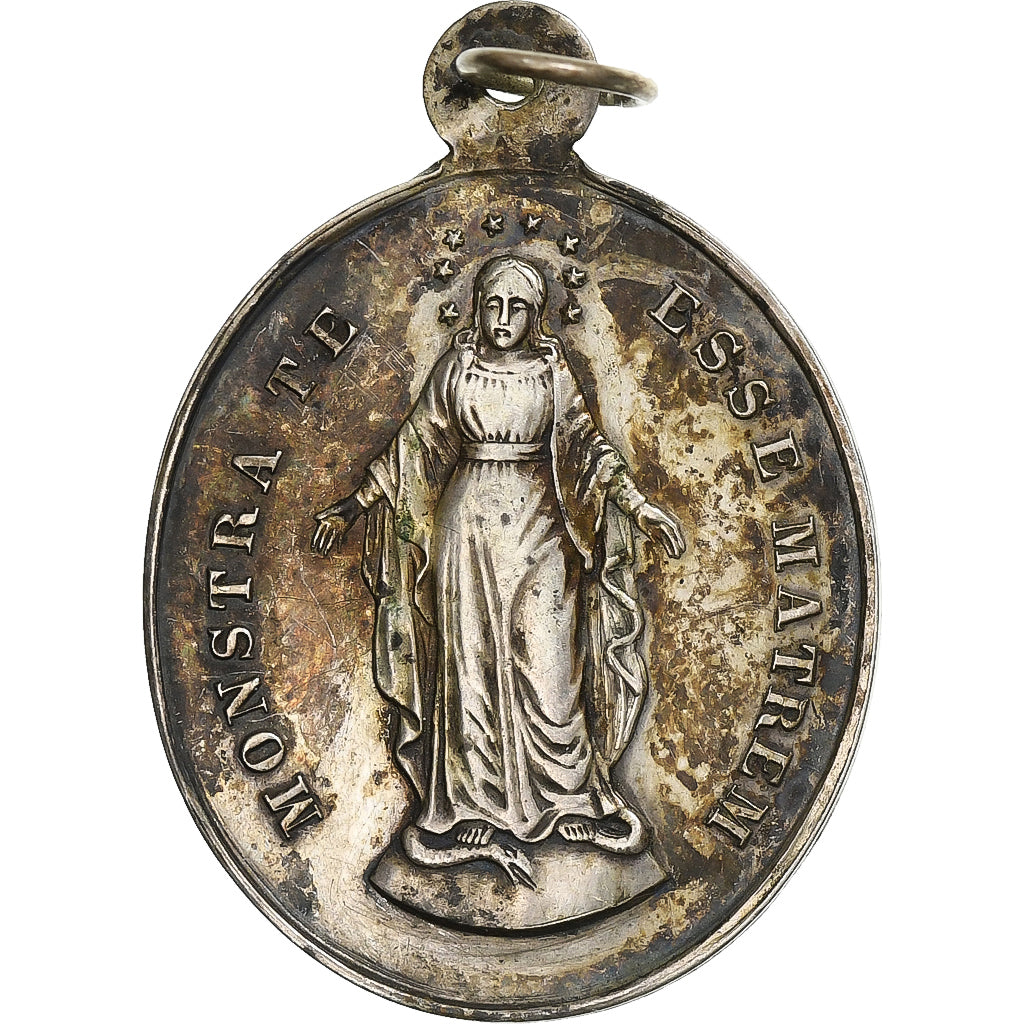 Francja, medal, Congrégation des enfants de Marie, White Metal, AU(50-53)