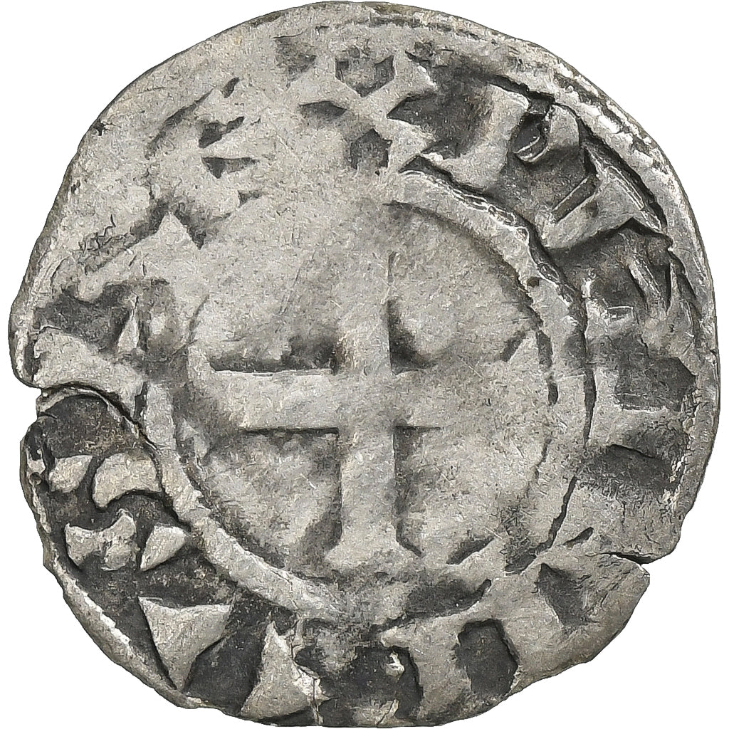 Francia, Philippe II, Denier Tournois, 1180-1223, Saint-Martin de Tours