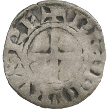 France, Philippe II, Denier Tournois, 1180-1223, Saint-Martin de Tours, Billon