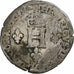 France, Henri II, Double Sol Parisis, 1550, Paris, Billon, TB