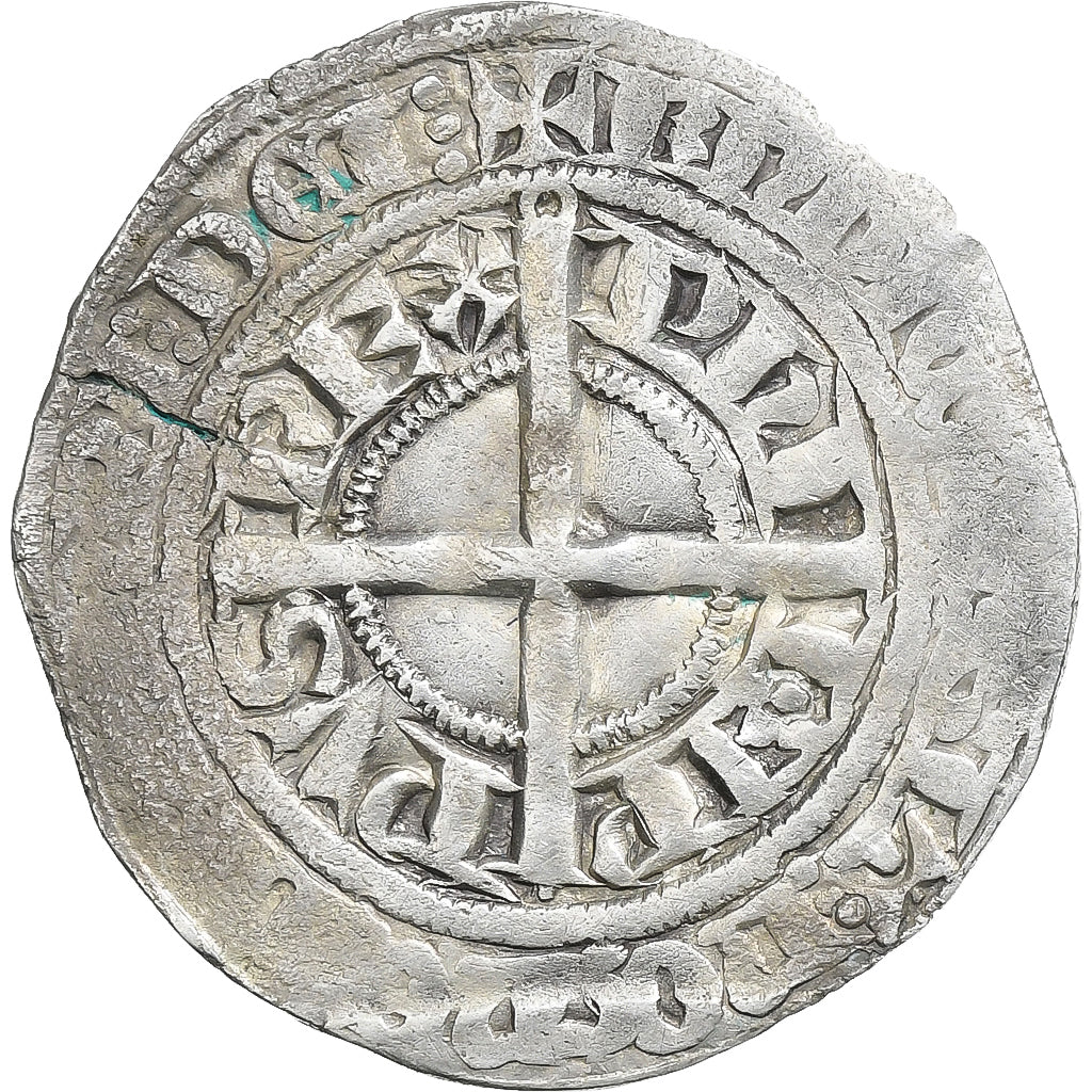 Frankreich, Philippe VI, Gros à la Couronne, 1338-1350, 2nd Emission, Billon