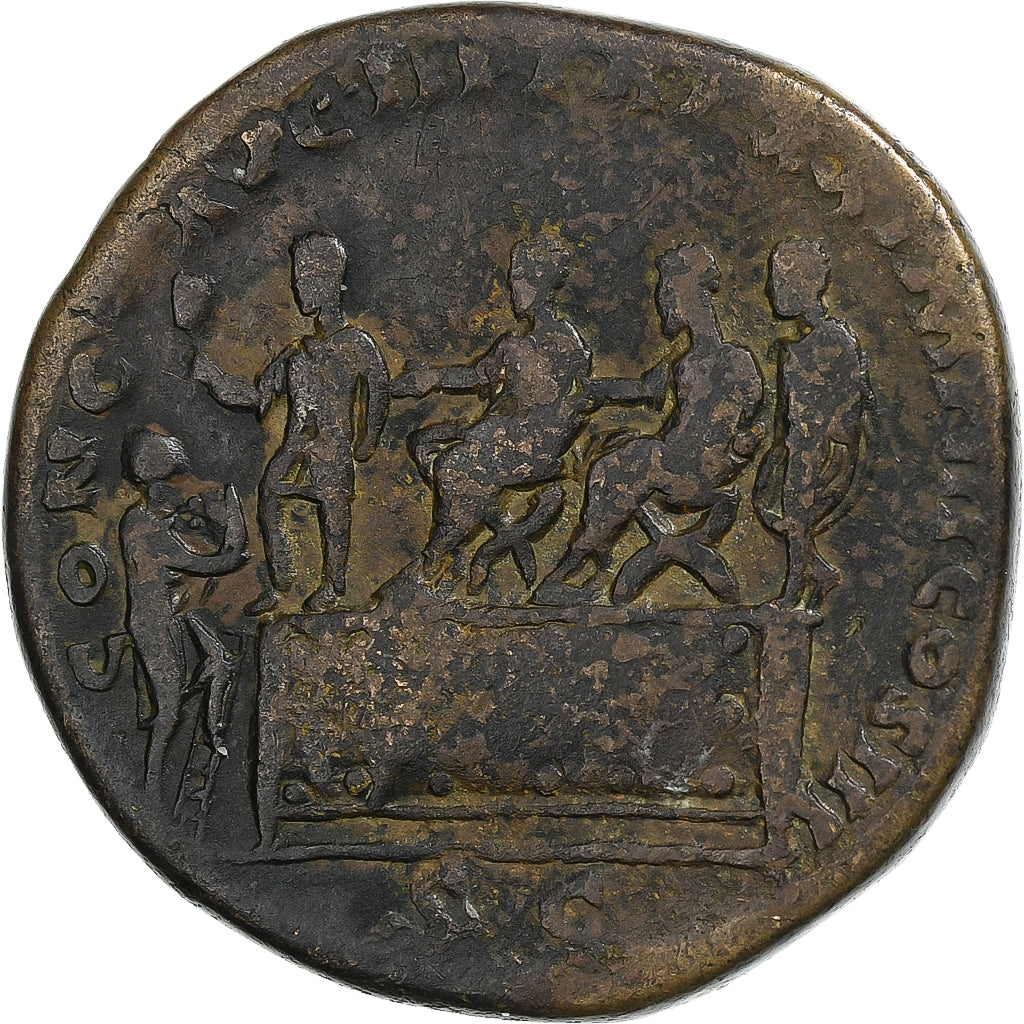 Marcus Aurelius, Sestertius, 165-166, Rome, Bronze, VF(20-25)