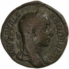 Severus Alexander, Sestertius, 229, Rome, Brązowy, VF(20-25), RIC:495