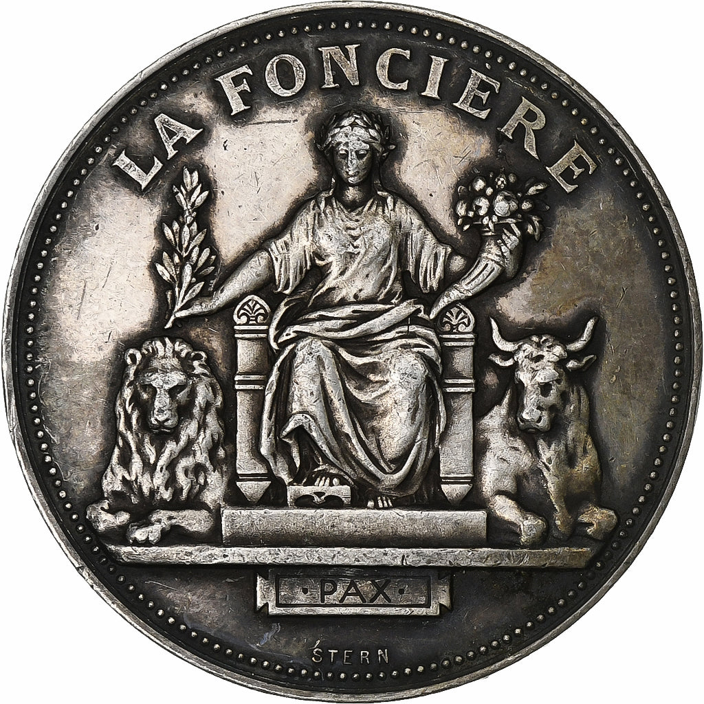França, medalha, La Foncière, Assurances contre l'Incendie & le Chomage, n.d.