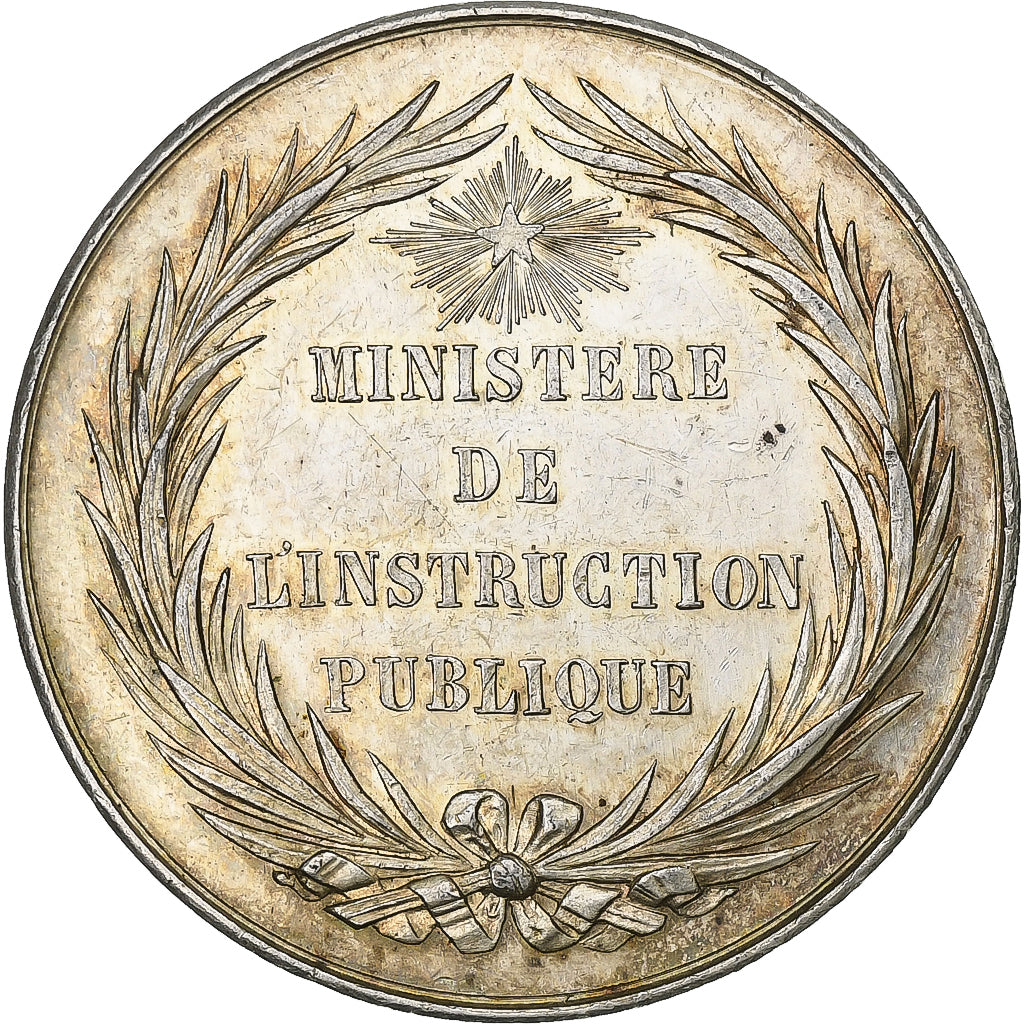 França, medalha, Education, Bureau d'Administration des Lycées, n.d., Prata