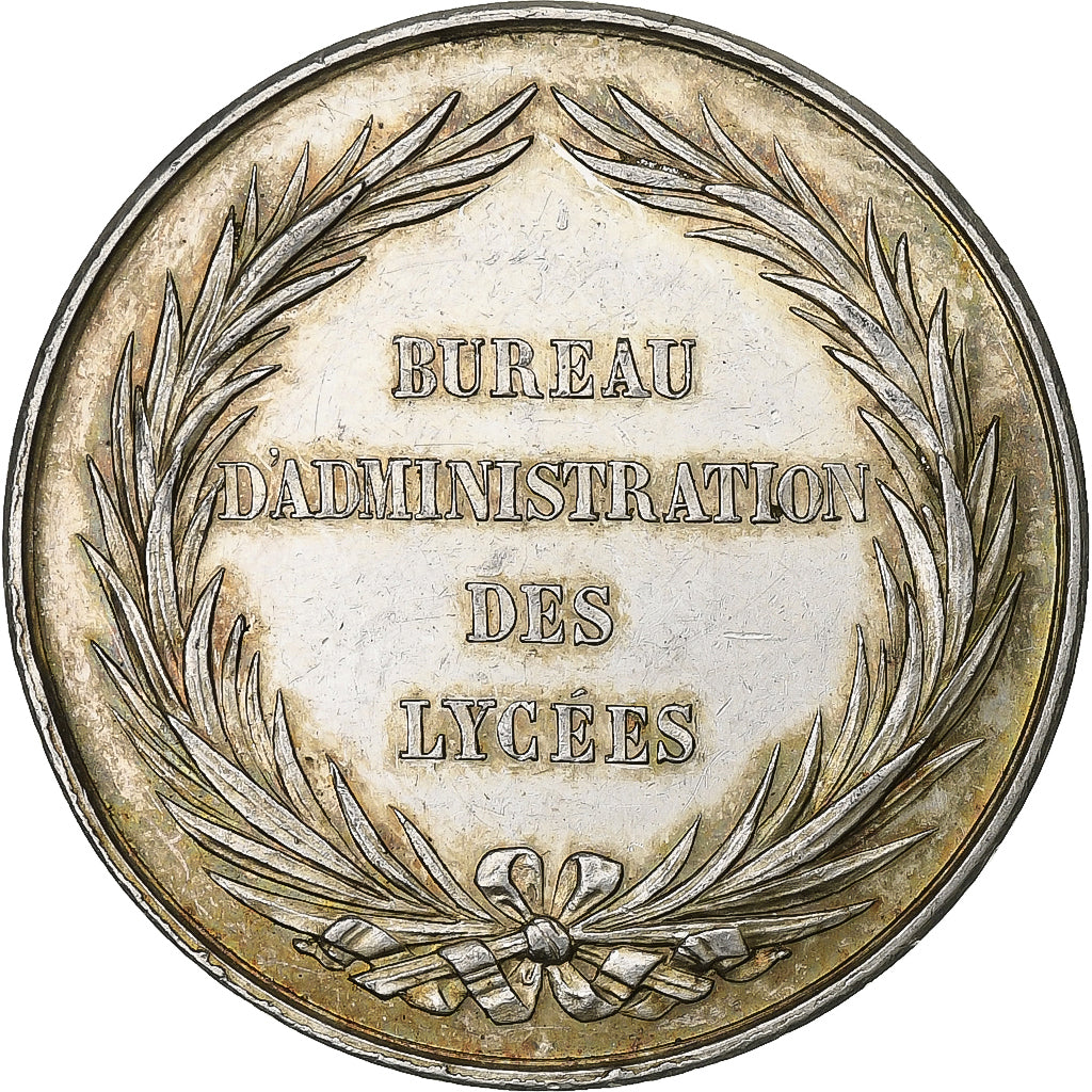 França, medalha, Education, Bureau d'Administration des Lycées, n.d., Prata