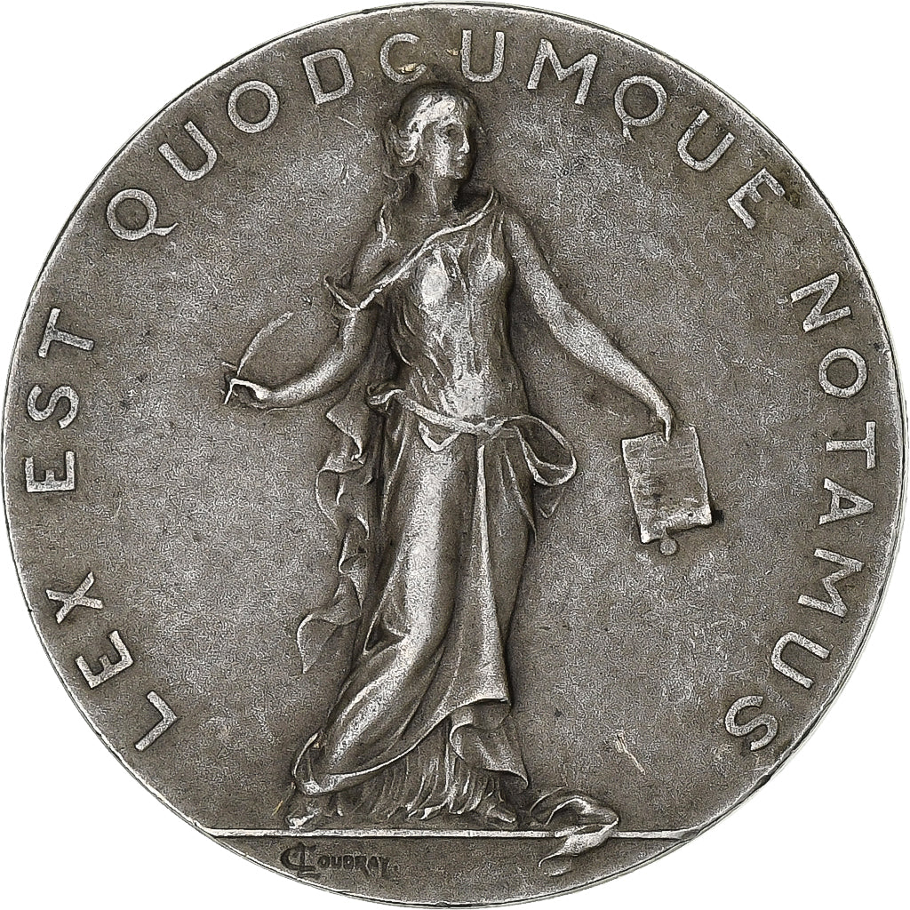 France, Medal, Commission d'Examen du Notariat, Nord, n.d., Silver, Coudray
