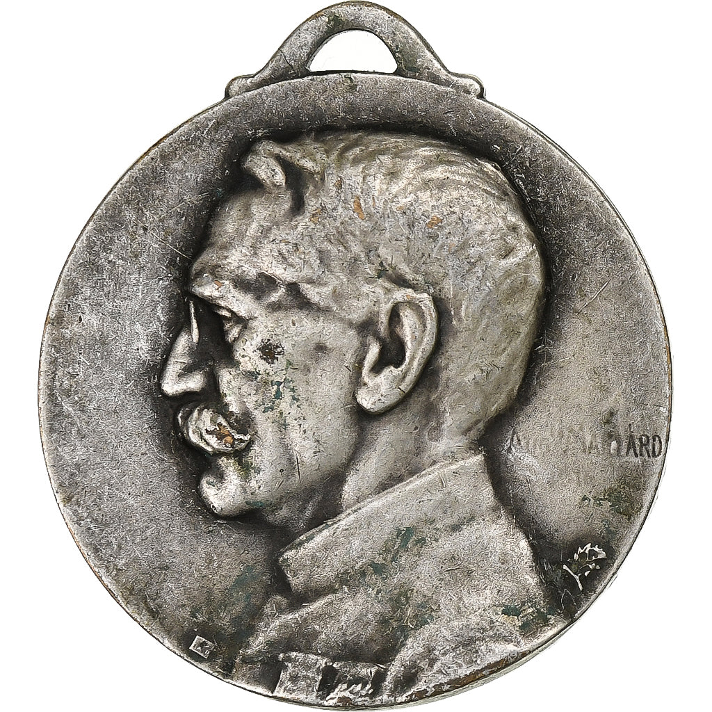 France, Médaille, Jusqu'au Bout, Général Gallieni, n.d., Cupro-nickel, TTB