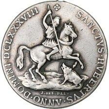 France, Médaille, Saint Hubert, Patron des Chasseurs, n.d., Argent, TTB