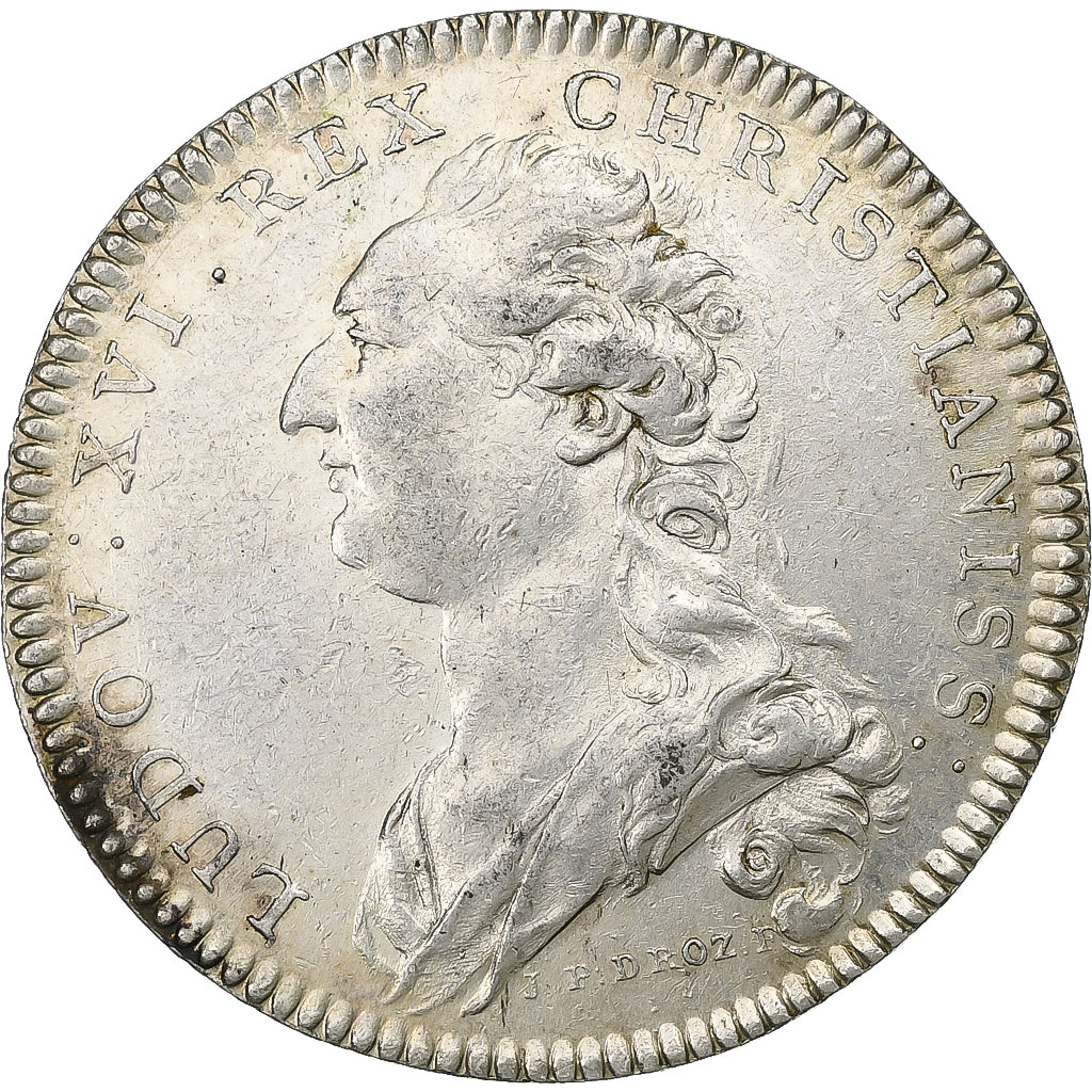 France, Jeton, Louis XVI, Académie Royale d'Architecture, n.d., Argent, TTB+