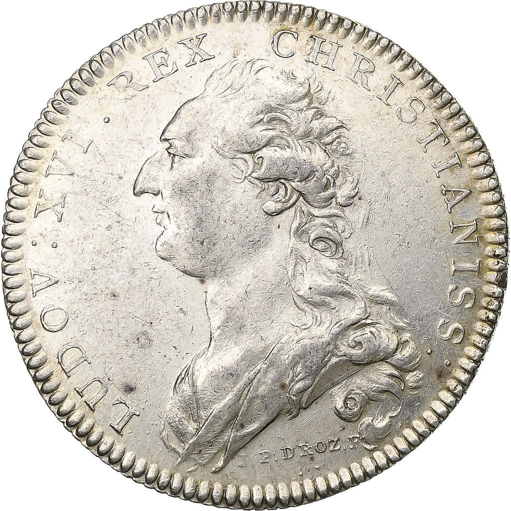 France, Jeton, Louis XVI, Académie Royale d'Architecture, n.d., Argent, TTB+