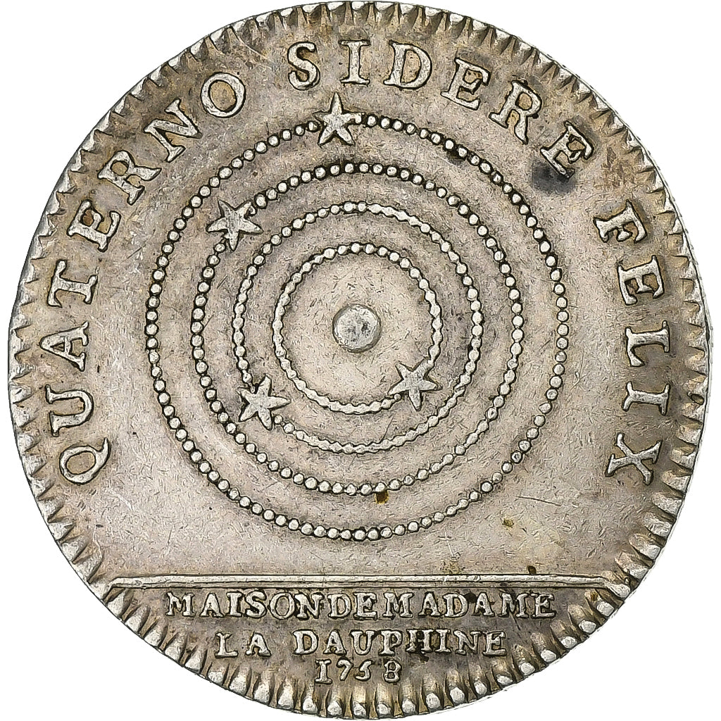 France, Jeton, Marie-Josèphe de Saxe, Second Mariage du dauphin Louis, 1758