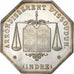 France, Jeton, Notaires de l'Arrondissement d'Issoudun, Indre, n.d., Argent