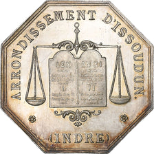 France, Token, Notaires de l'Arrondissement d'Issoudun, Indre, n.d., Silver