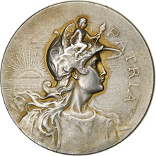 Francja, medal, Patrie, Marianne Casquée, 1907, Srebro, Rasumny, AU(55-58)