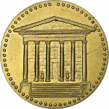 France, Jeton touristique, Nimes - La Maison Carrée, Laiton, SUP+