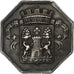 Francia, ficha, Caisse d'Épargne de Bayonne, 1834, Argento, BB+