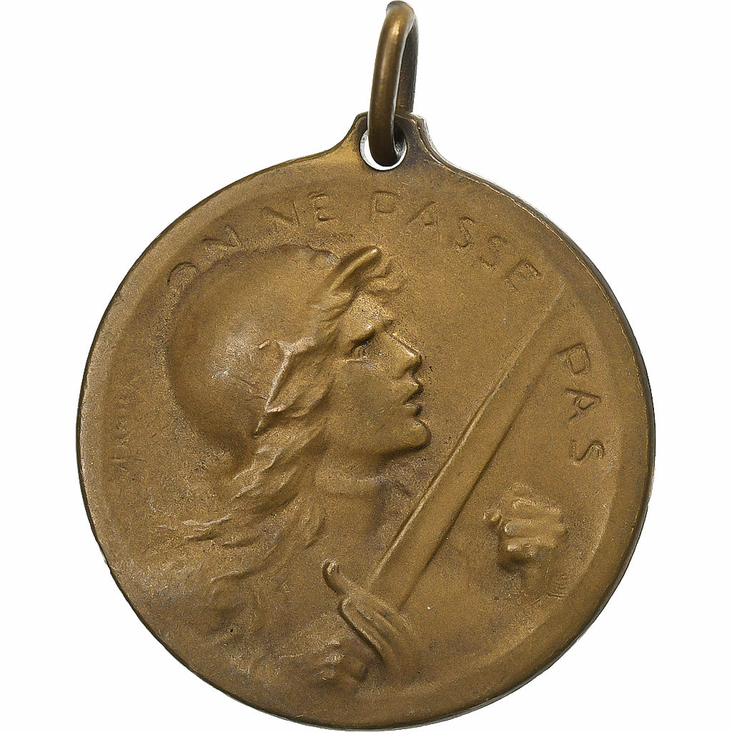 France, Medal, Verdun, On ne passe pas, Copper, MS(60-62)