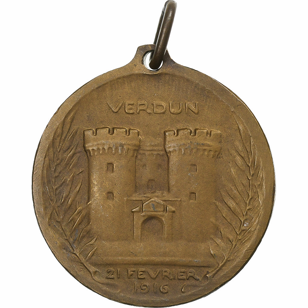 France, Medal, Verdun, On ne passe pas, Copper, MS(60-62)