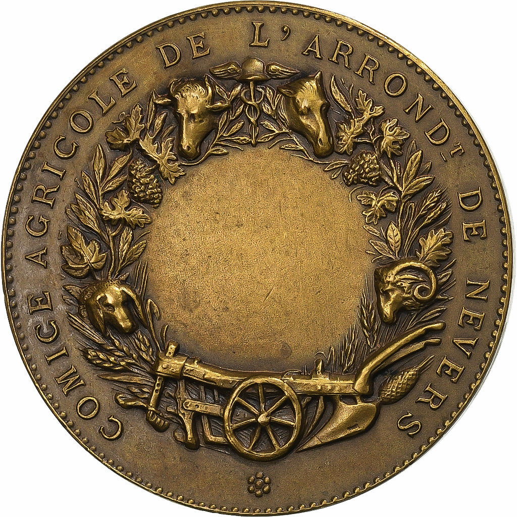 Francia, medalla, Comice Agricole de l'Arrondissement de Nevers, n.d., Bronce