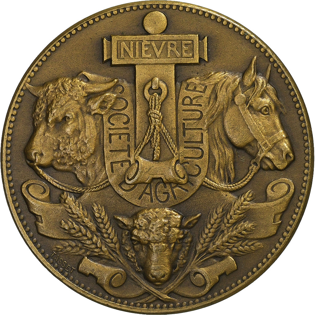 França, medalha, Agriculture, Concours général de Nevers, Nièvre, n.d.