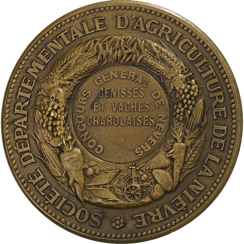 França, medalha, Agriculture, Concours général de Nevers, Nièvre, n.d.