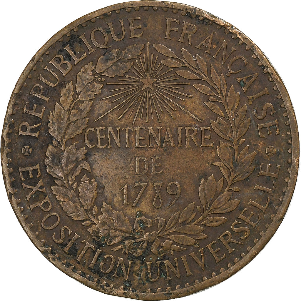 France, Medal, Centenaire de la Révolution, Exposition Universelle, Paris