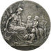 França, medalha, Foire-Concours, Moulins-Engilbert, 1910, Bronze Prateado