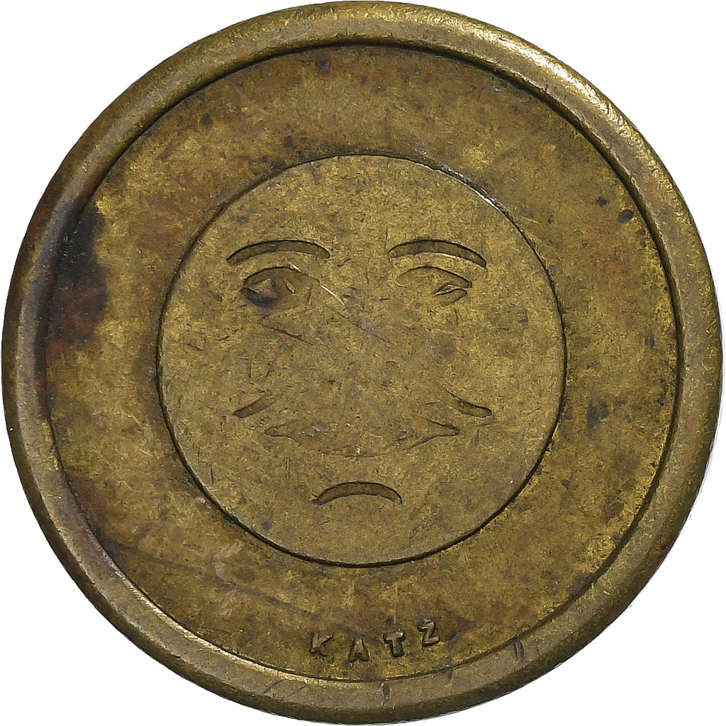 France, Token, Katz, Pleine Lune, Brass, VF(30-35)