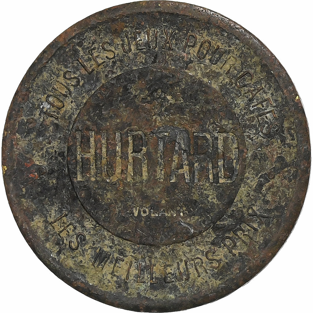 Francia, Game Token, Jeux de cafés Hurtard, Lyon, Latón, BC+