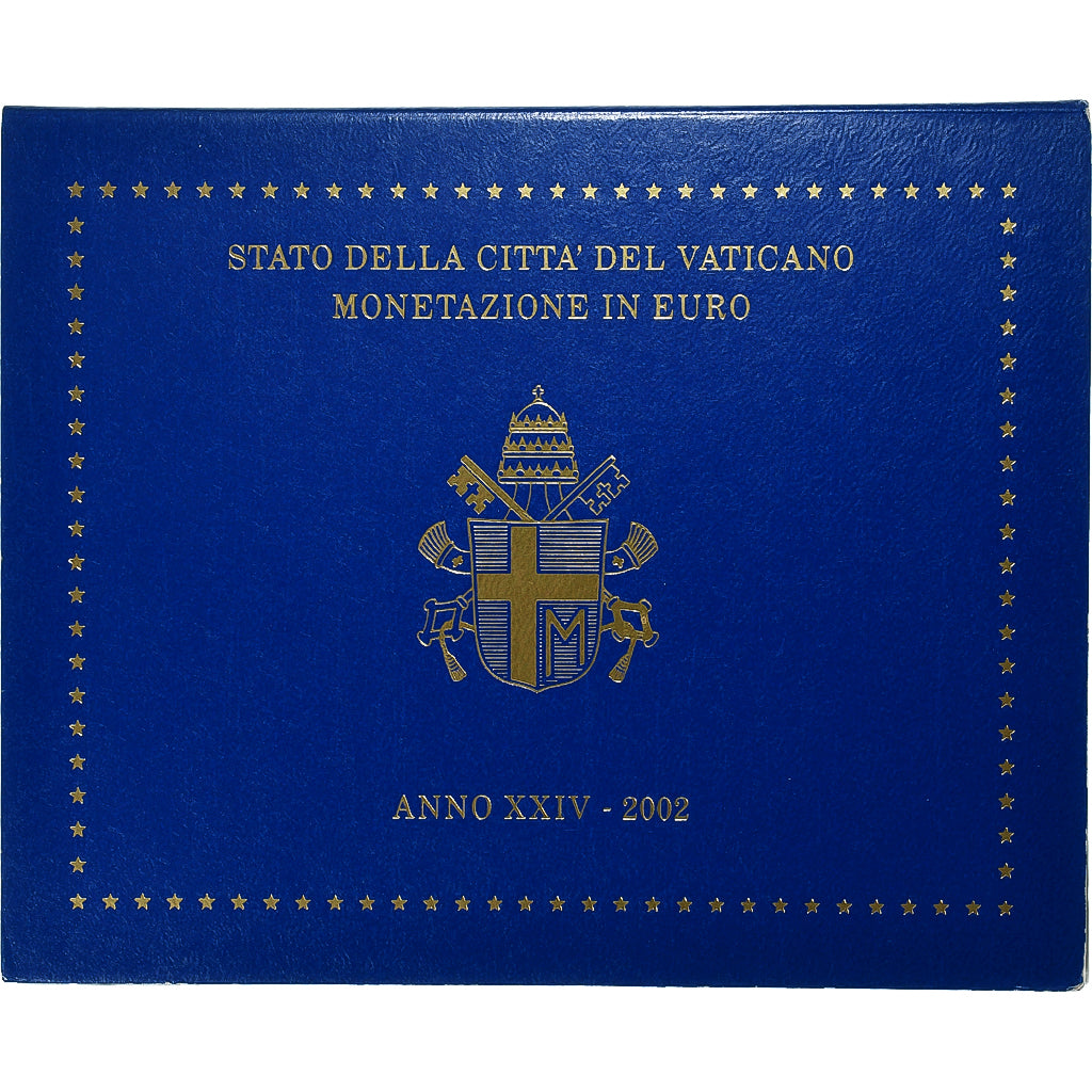 Vatican, John Paul II, Set 1 ct. - 2 Euro, 2002 (Anno XXIV), Rome, MS(65-70)