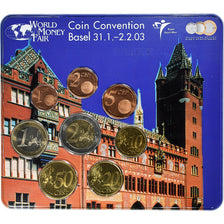 Pays-Bas, Set 1 ct. - 2 Euro, World Money Fair, Coin Convention, Basel, 2003