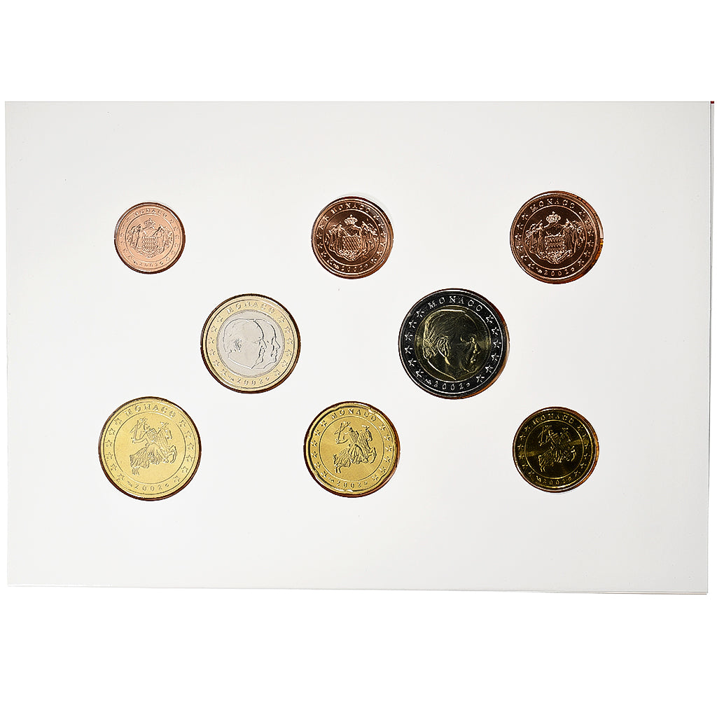 Monaco, Rainier III, Coffret 1c. à 2€, BU, 2002, MDP, N.C., FDC