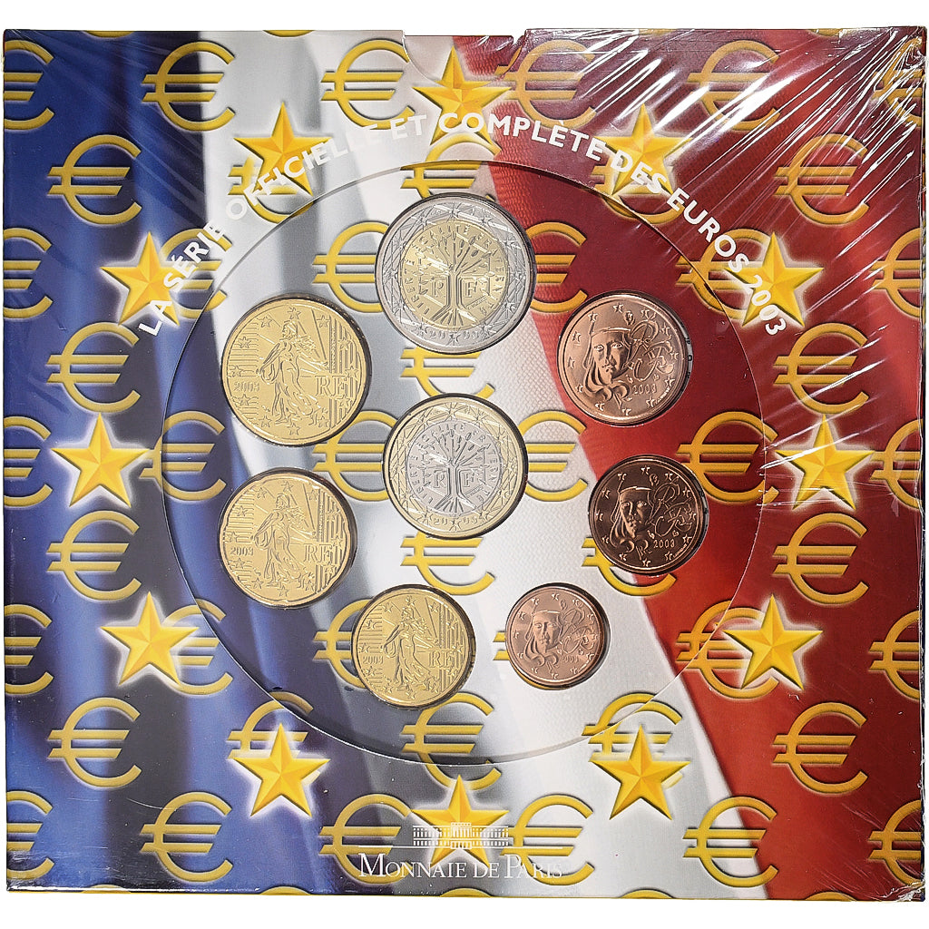 França, Coffret 1c. à 2€, BU, 2003, MDP, N/D, MS(65-70)