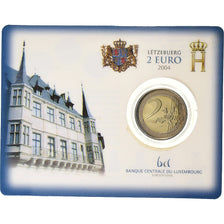 Luxembourg, 2 Euro, Henri I Monogramme, 2004, Bi-Metallic, MS(65-70)