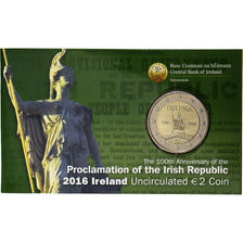 Ireland, 2 Euro, Proclamation of Irish Republic, Coin card, 2016, Sandyford