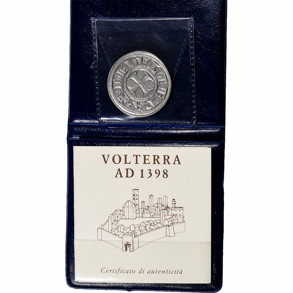 Italy, Medal, Reproduction of Volterra coin, Silver, Reproduction, MS(65-70)