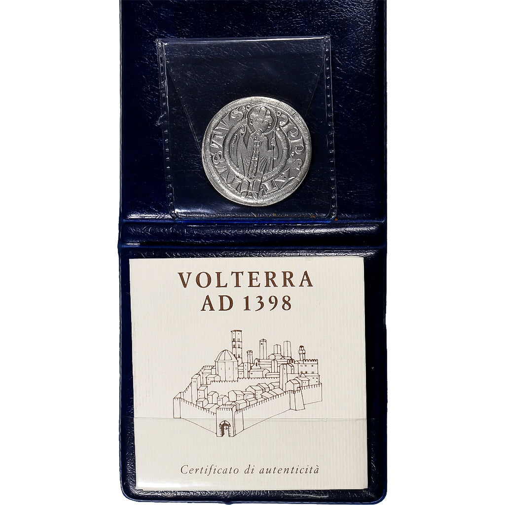 Italy, Medal, Reproduction of Volterra coin, Silver, Reproduction, MS(65-70)