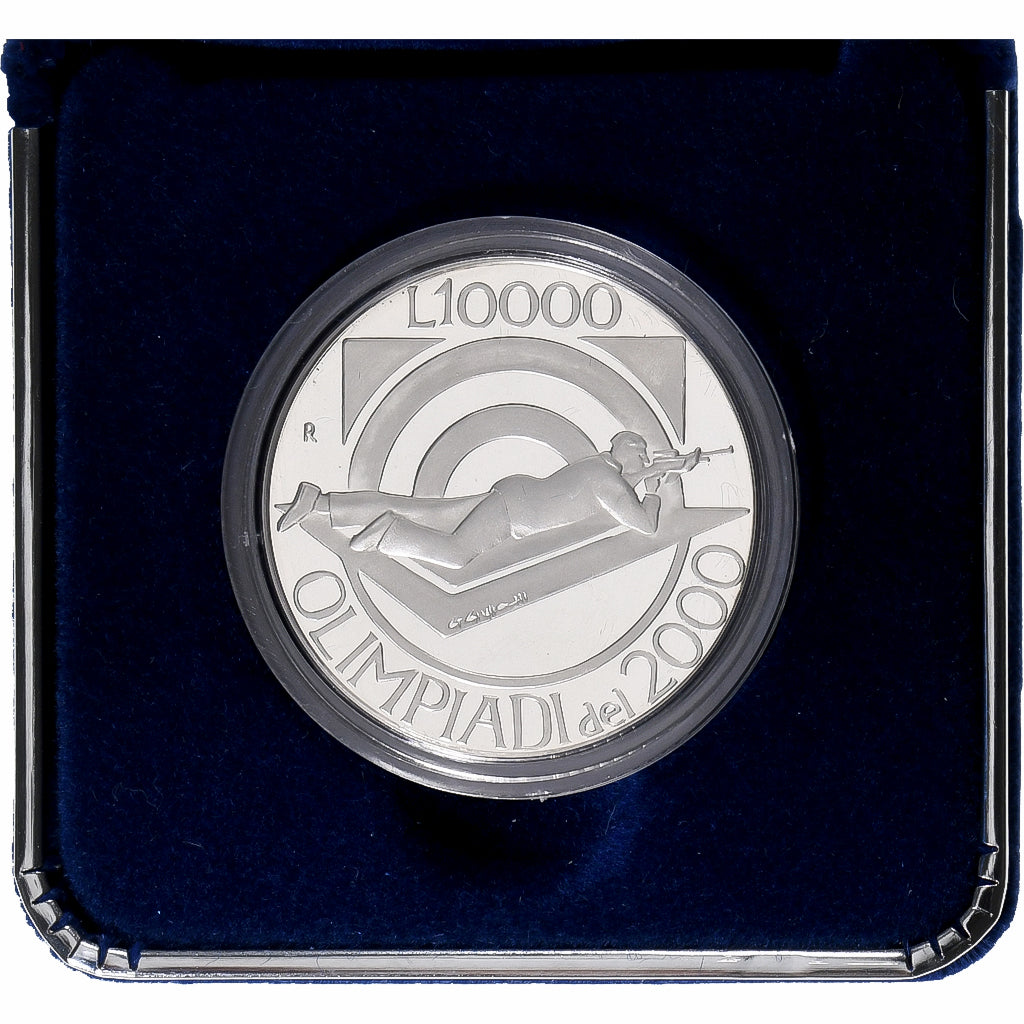 San Marino, 10000 Lire, Olympic Games, 1999, Rome, Proof, Silver, MS(65-70)