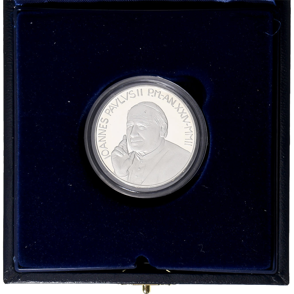 Vatican, John Paul II, 5 Euro, Proof, 2002 (Anno XXIV), Rome, Silver, MS(65-70)