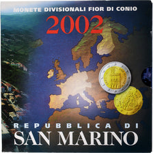 San Marino, Set 1 ct. - 2 Euro, FDC, 2002, Rome, MS(65-70)
