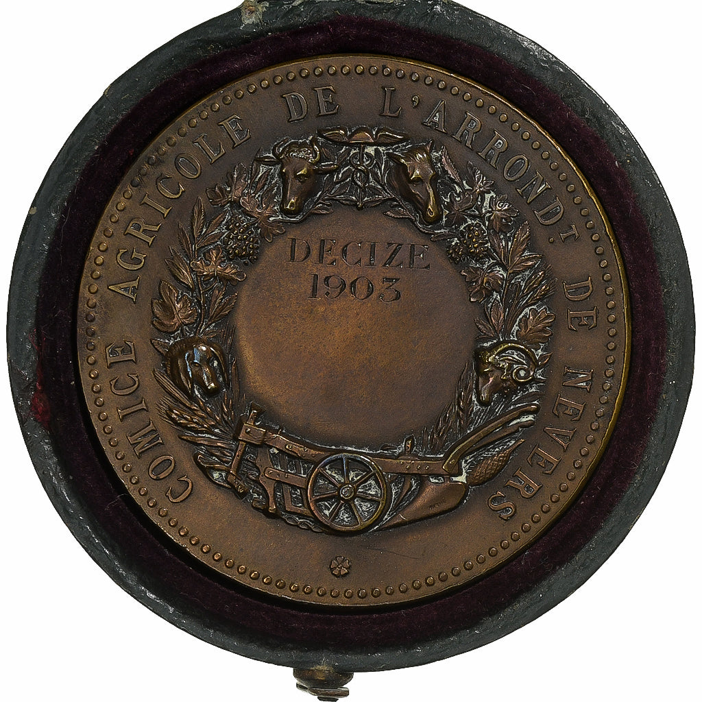 França, medalha, Comice Agricole de l'Arrondissement de Nevers, 1903, Bronze