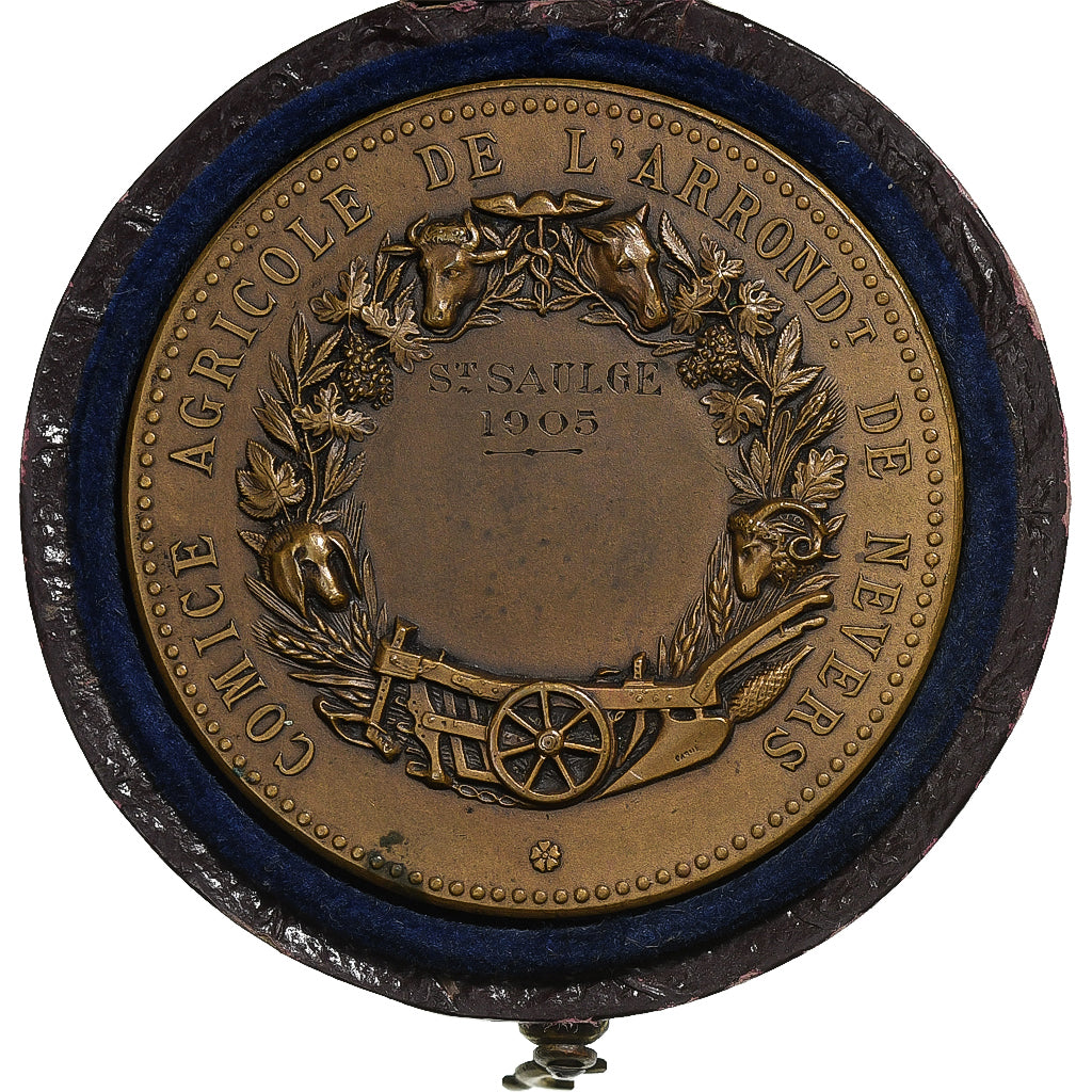 França, medalha, Comice Agricole de l'Arrondissement de Nevers, 1905, Bronze